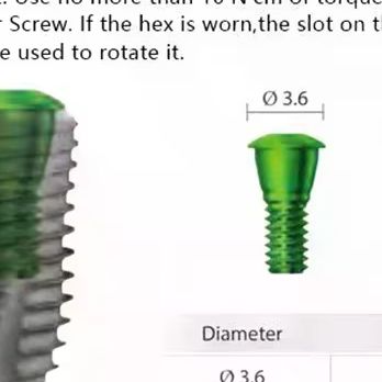 Medical Lab Technology - Dental Medical Laboratory Sealing Screw Accessorie