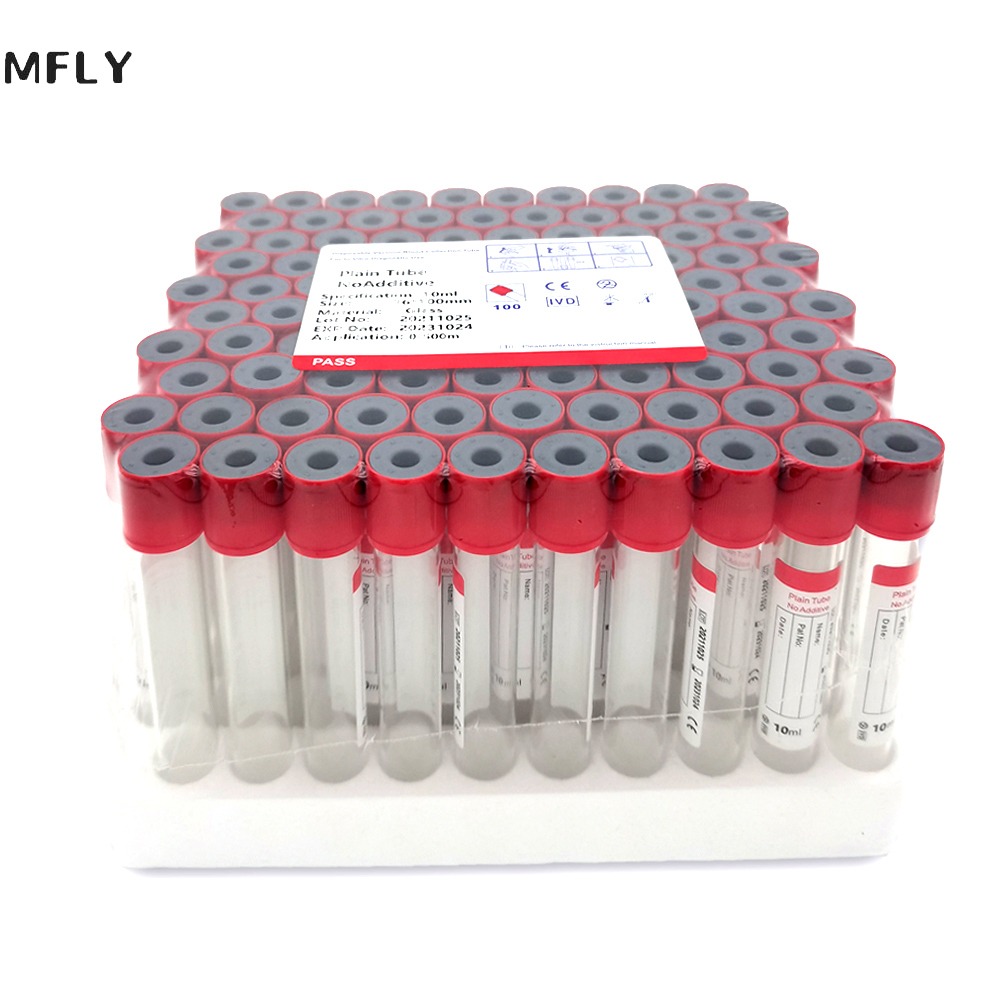 Medical Lab Technology - 100pcs Medical No Additive Plain Tube