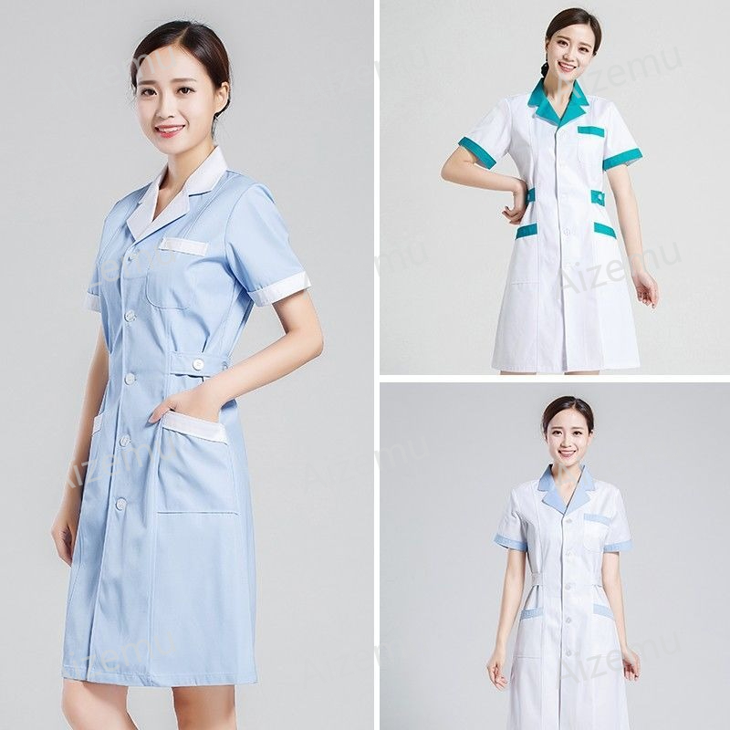Medical Lab Logo - Unisex Short Sleeve Beauty Salon Scrubs