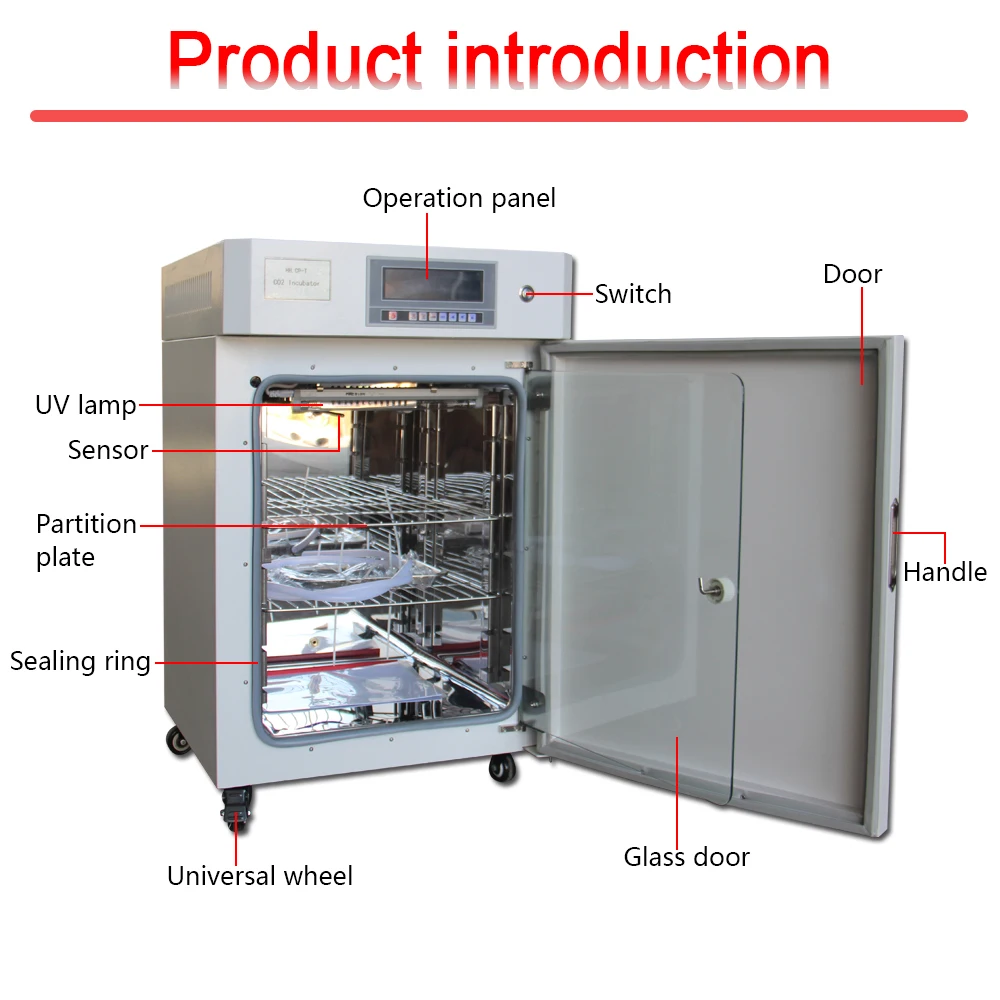 Incubator Co2 Lab - Laboratory CO2 Carbon Dioxide Incubator 160L