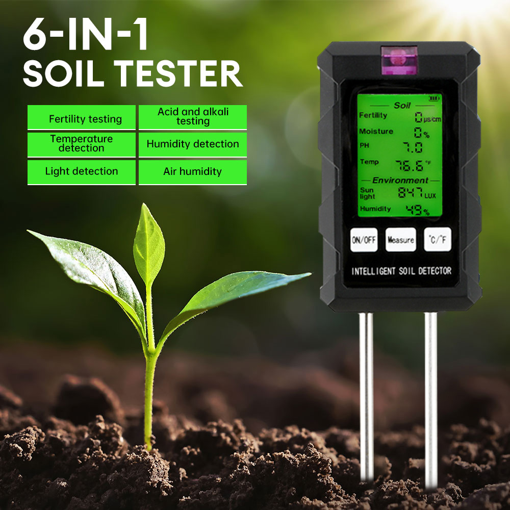 Ph Meter - PH Temperature Humidity Meter Nutrient Moisture