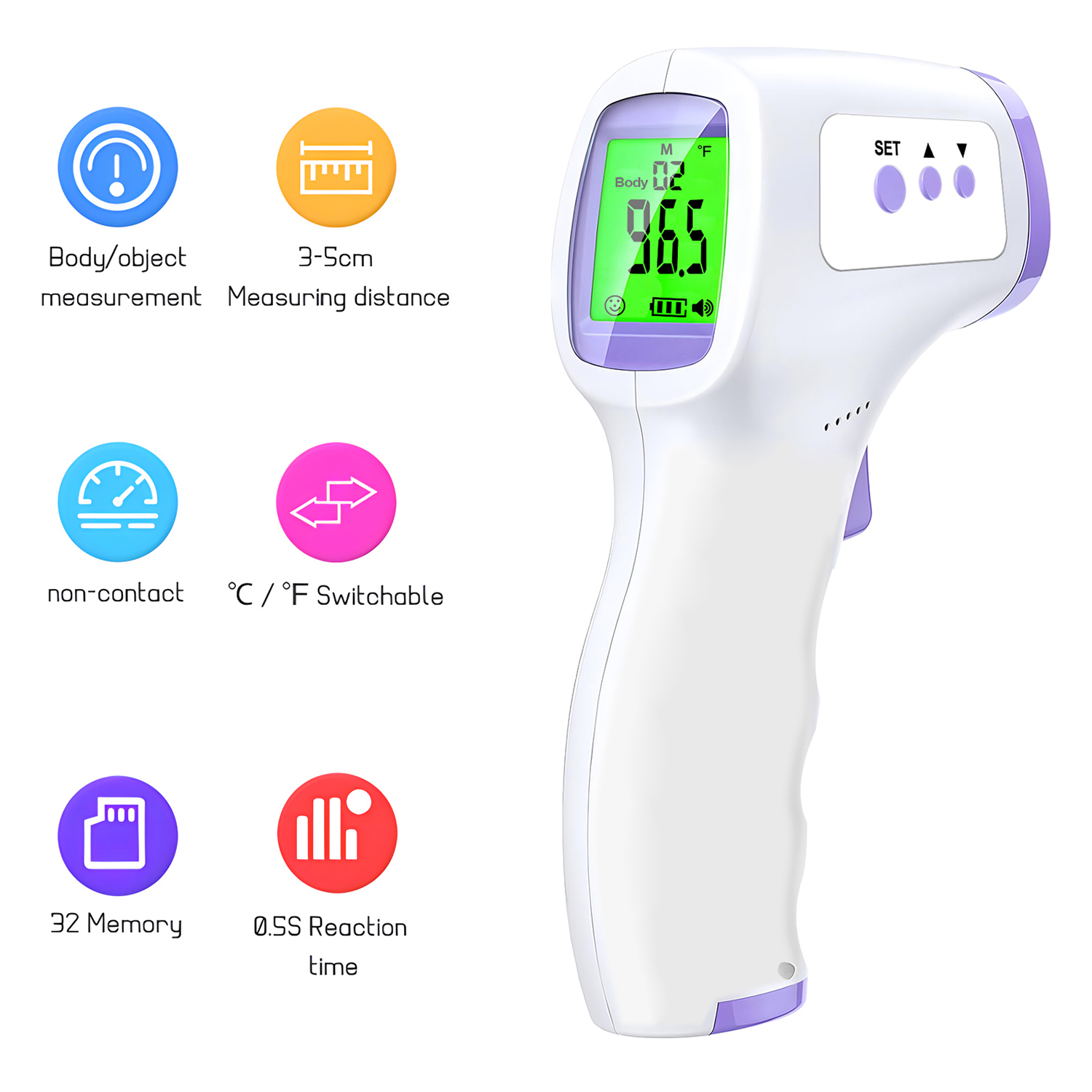 Digital Thermometer Infrared - Digital ℃℉ Thermometer Fever LED Temperature