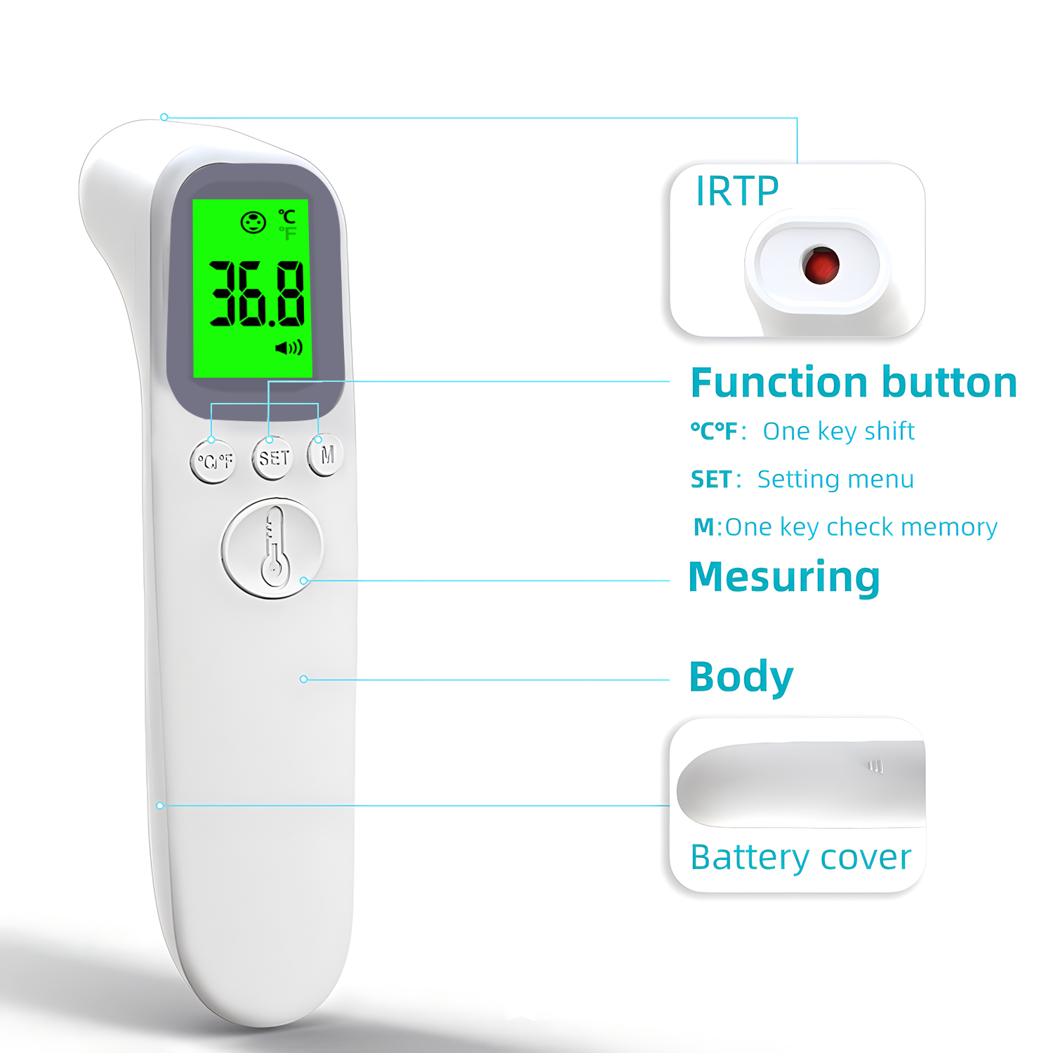 Digital Infrared Fever Thermom - Digital Thermometer Infrared recensie en prijs