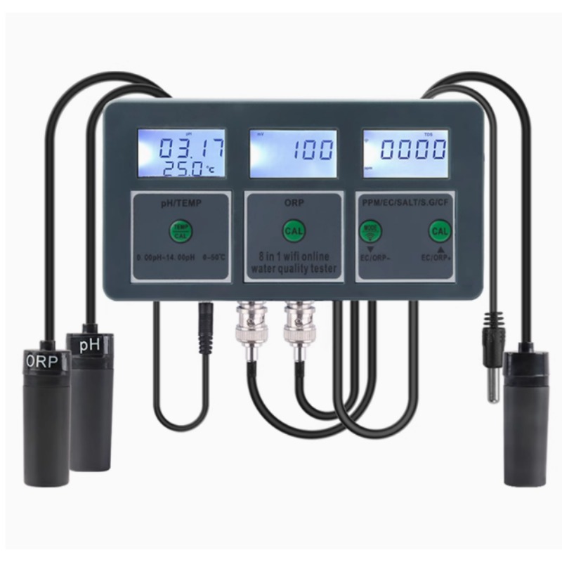 Wifi 8 IN 1 Salinity Ph Meter  - Ph Meter recensie en prijs