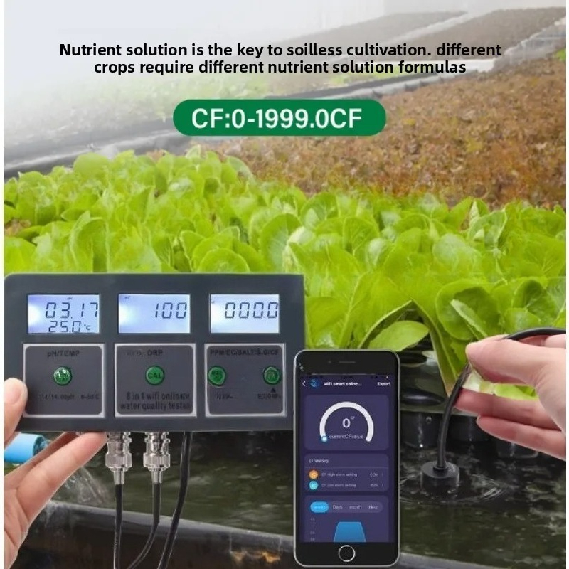 Wifi 8 IN 1 Salinity Ph Meter  - Ph Meter recensie en prijs