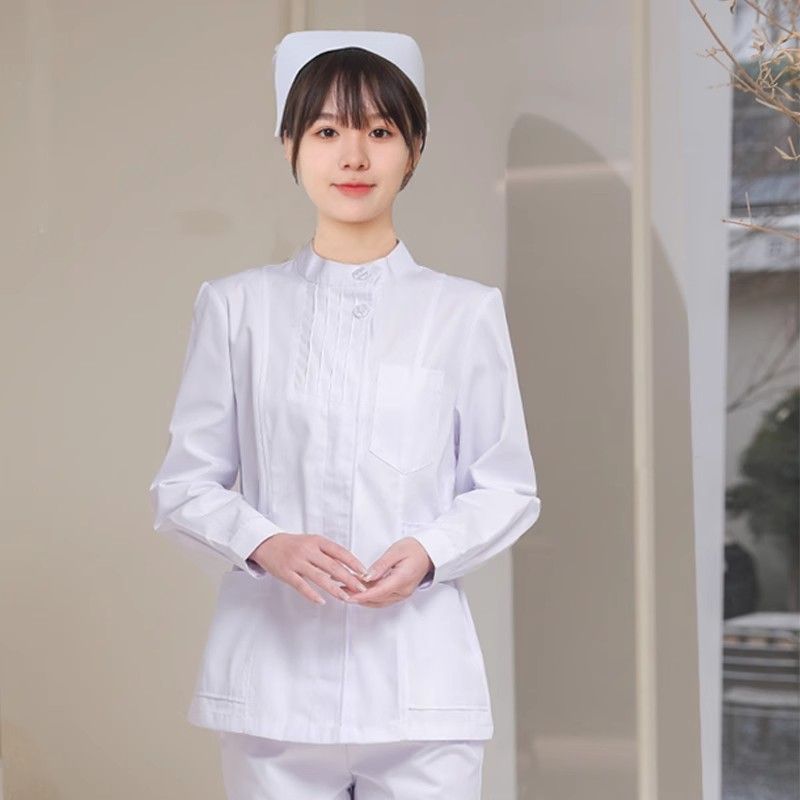 Pink Long Sleeve Nurse Uniform - Medical Lab Logo recensie en prijs