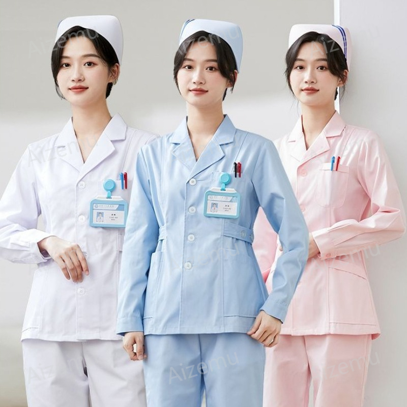 New White Long Sleeve Nurse Un - Medical Lab Logo recensie en prijs