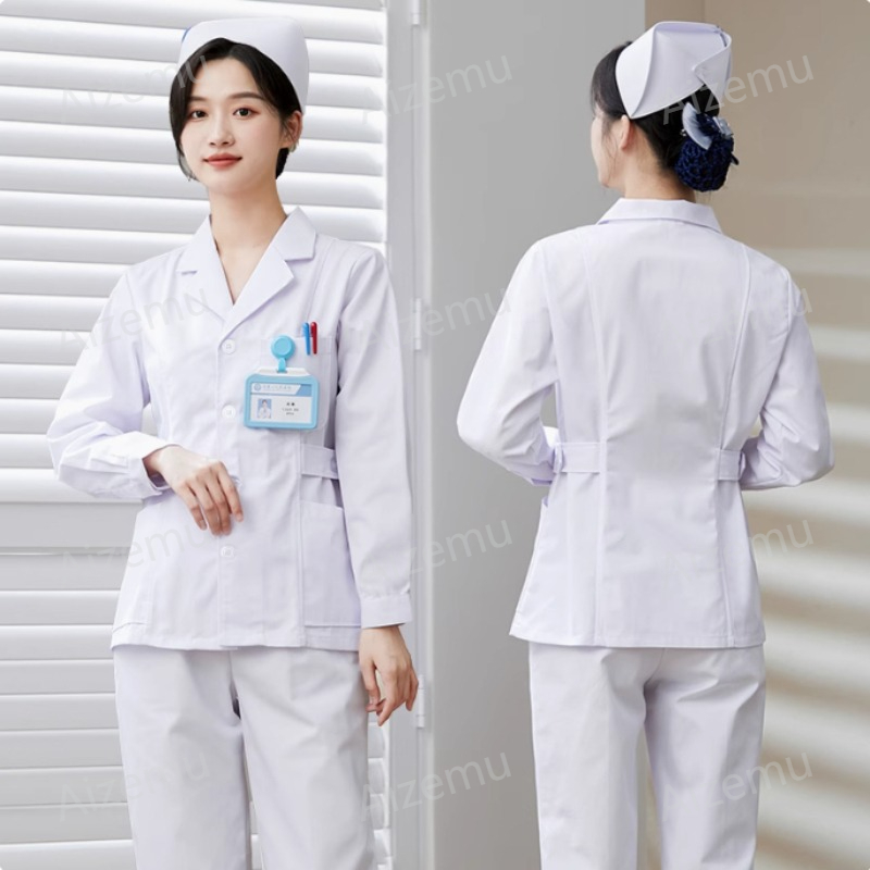 New White Long Sleeve Nurse Un - Medical Lab Logo recensie en prijs