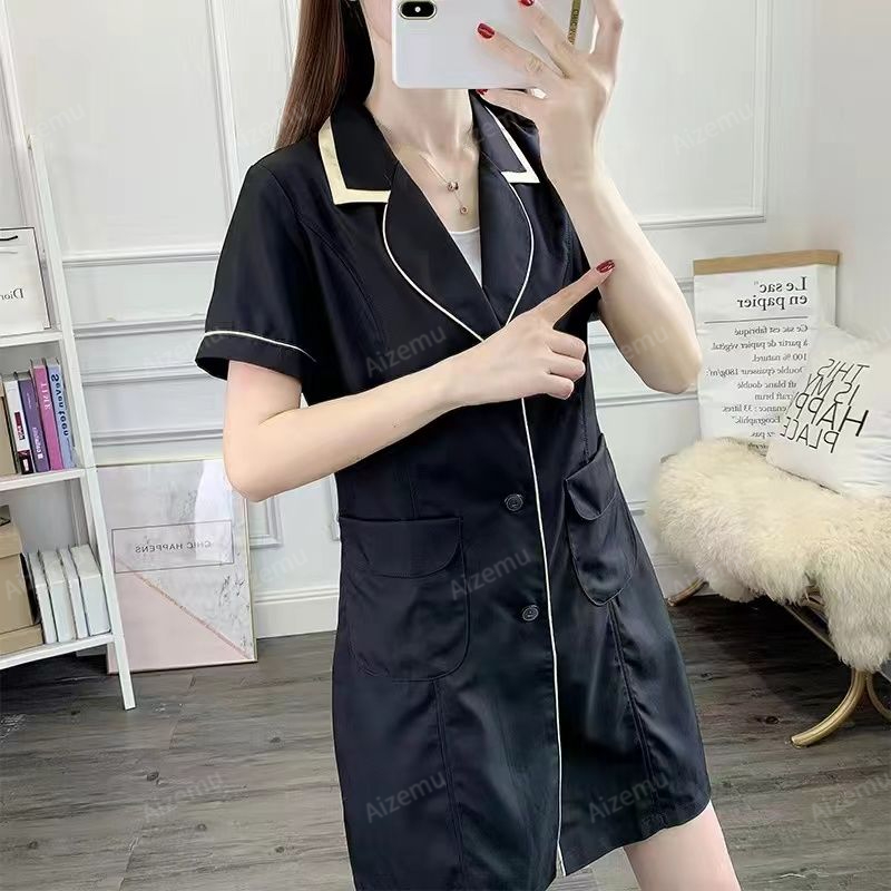 Black Beauty Salon uniform sho - Medical Lab Logo recensie en prijs