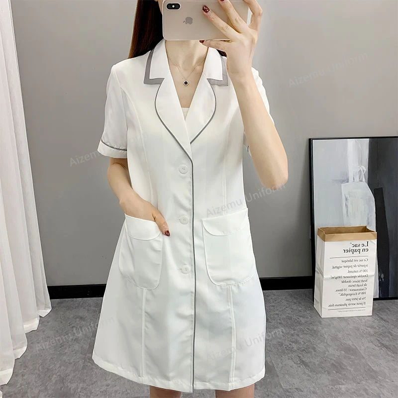 Women Short Spa Uniforms logo  - Medical Lab Logo recensie en prijs