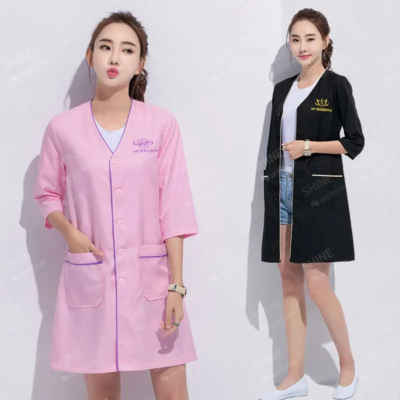 beauty uniform beautician Cust - Medical Lab Logo recensie en prijs