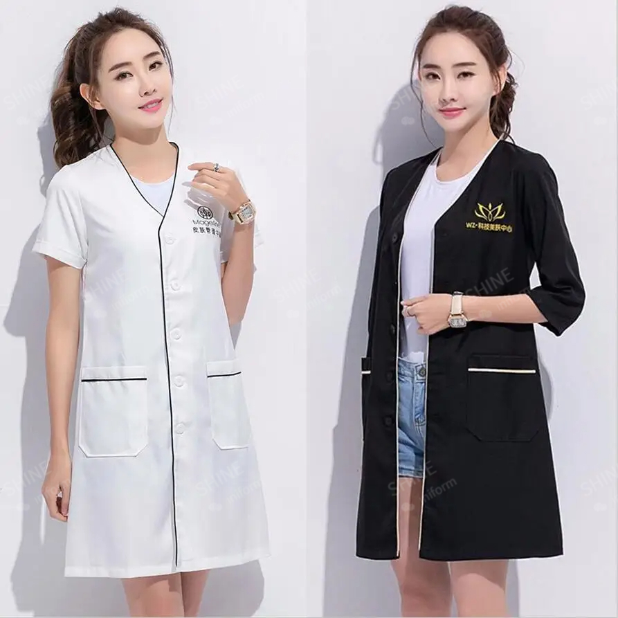 beauty uniform beautician Cust - Medical Lab Logo recensie en prijs